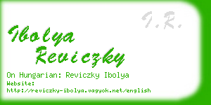 ibolya reviczky business card